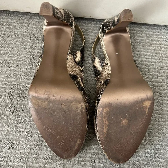 Tahari Python Print Slingback Heels - Picture 5 of 5